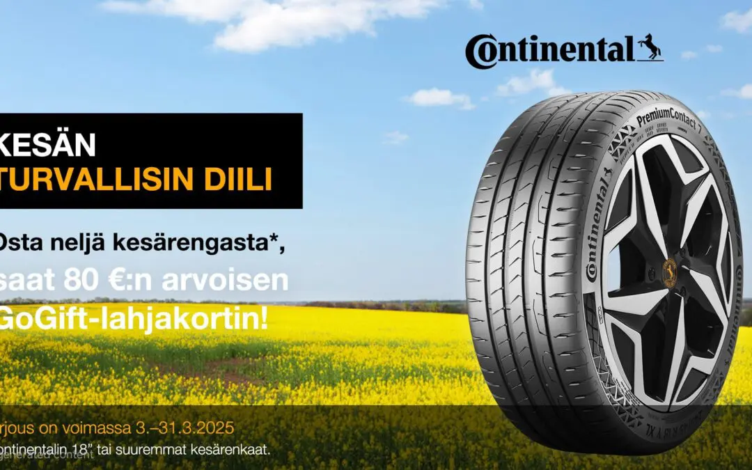 KESÄN TURVALLISIN DIILI 80€ LAHJAKORTTI SINULLE